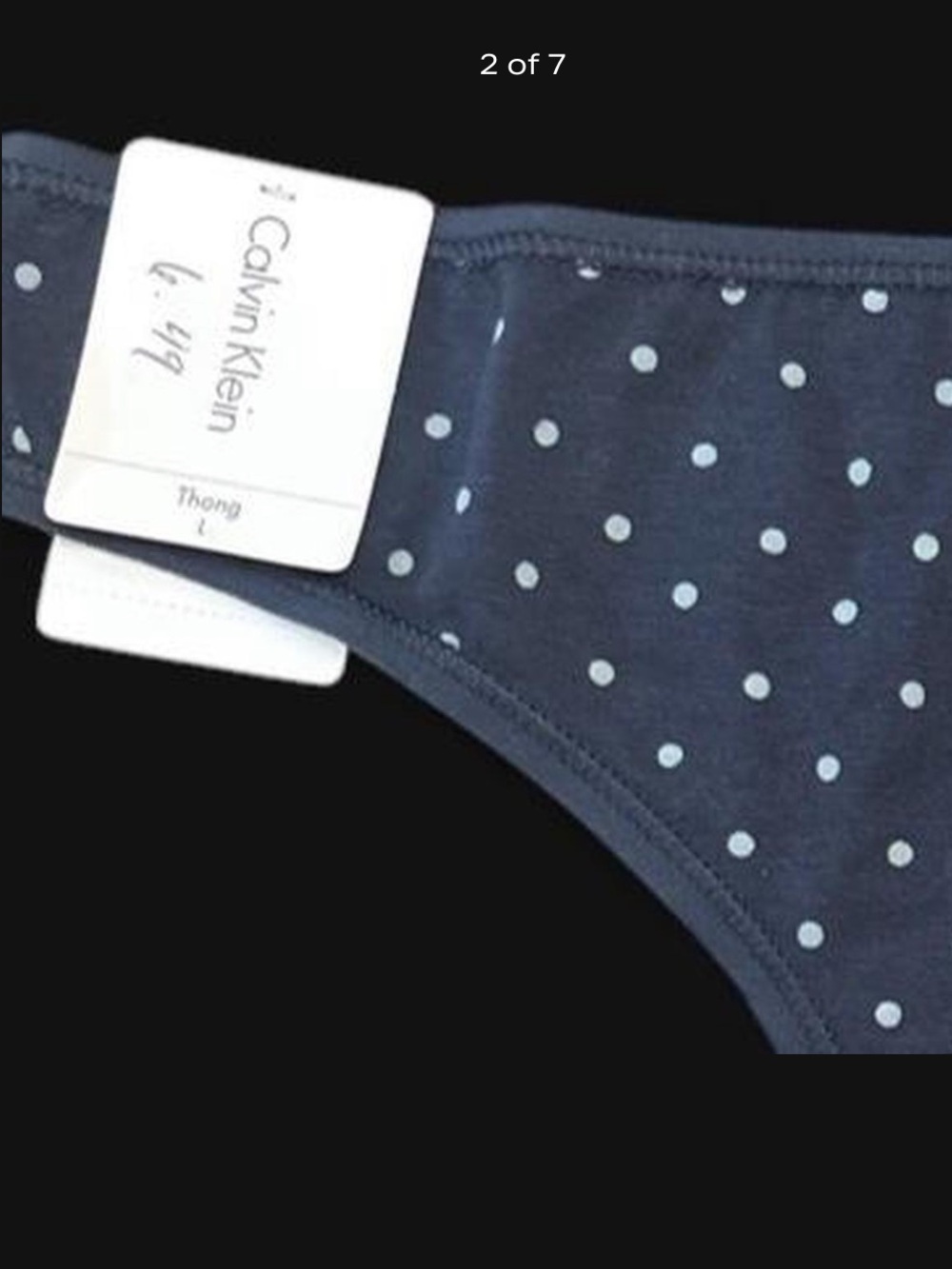 NEVER WORN 3 pack Victoria Secret & Calvin Klein thongs size Large - Picture 2 of 7